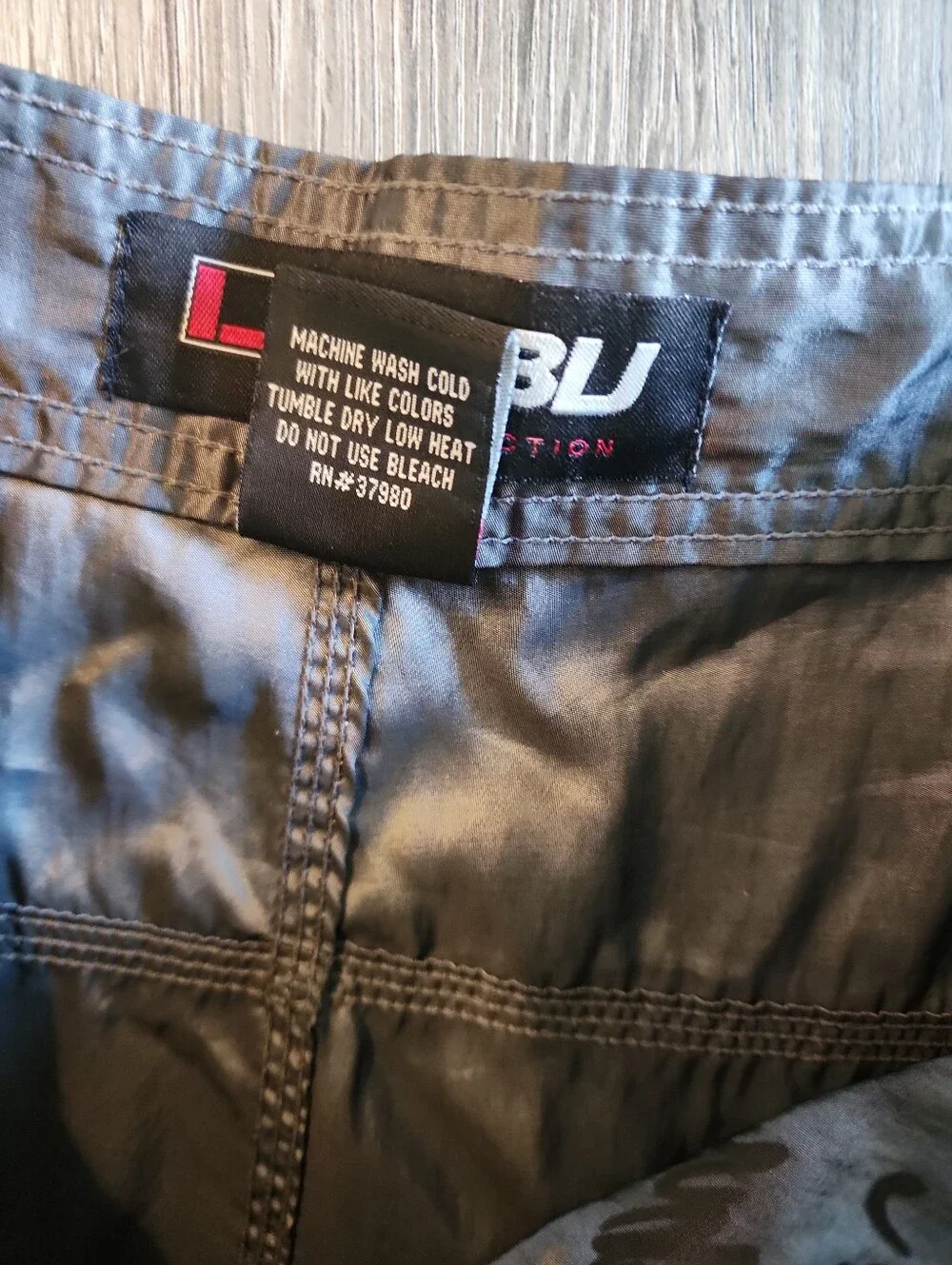 Y2k FUBU Gray Swim Board Shorts Navy Floral Print Velvet Velour Burnout Mens 36